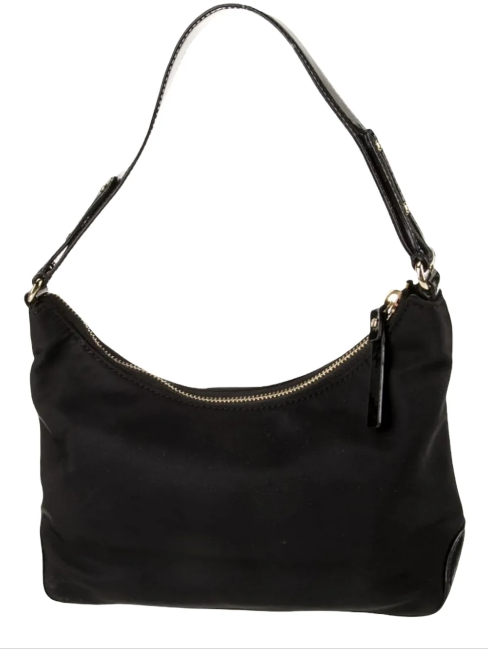 Kate Spade New York Black Nylon Shoulder Hobo Bag Authenticated